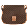 Celine Macadam Shoulder Bag Canvas Brown Pvc Shoulder Bag Bag