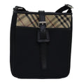 Burberry Nova Check Shoulder Bag Canvas Black Canvas Shoulder Bag
