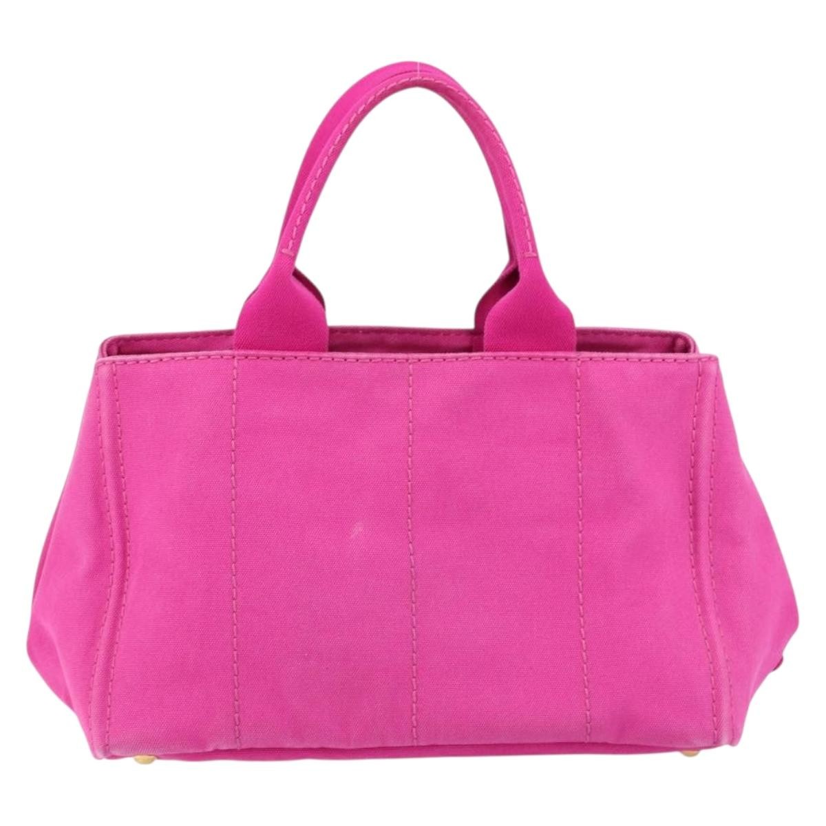 Prada Canapa Tote Canvas Pink Canvas Tote Bag Bag