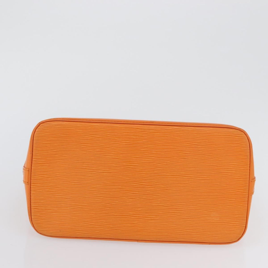 Louis Vuitton Alma Handbag Epi Leather Orange Leather Handbag