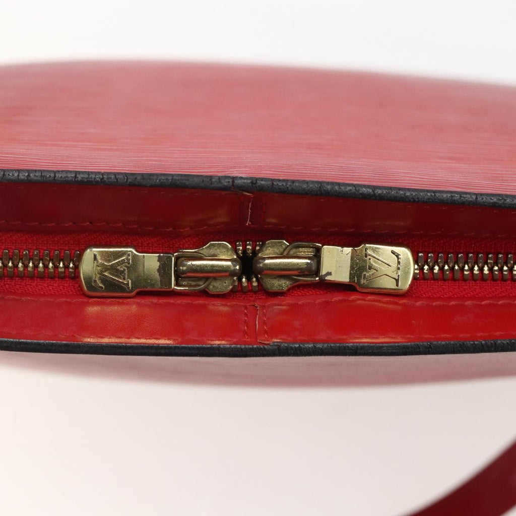 Louis Vuitton Lussac Handbag Epi Leather Red Leather Shoulder Bag