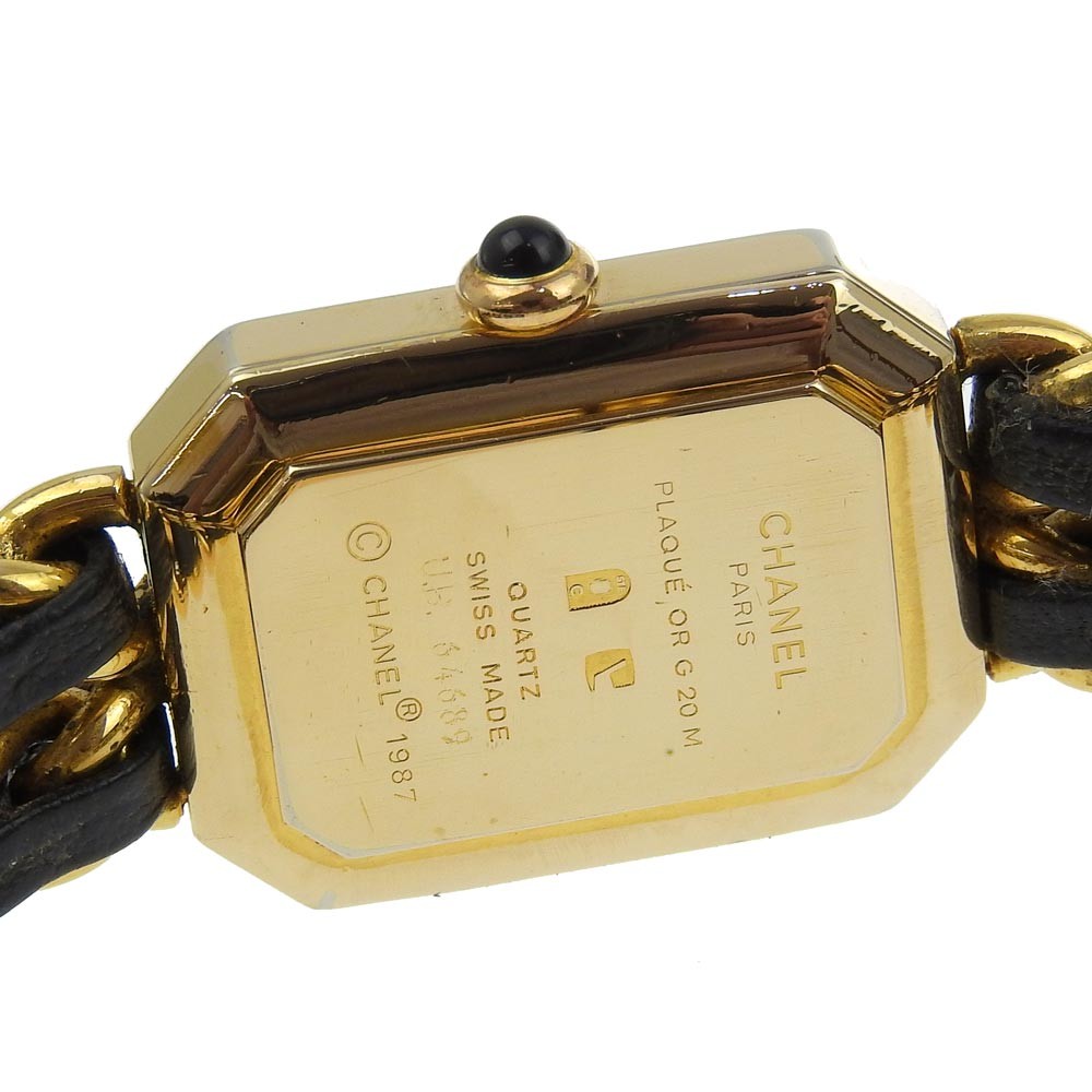Chanel Premiere Rock Quartz Watch Plated Metal And Leather Watch
