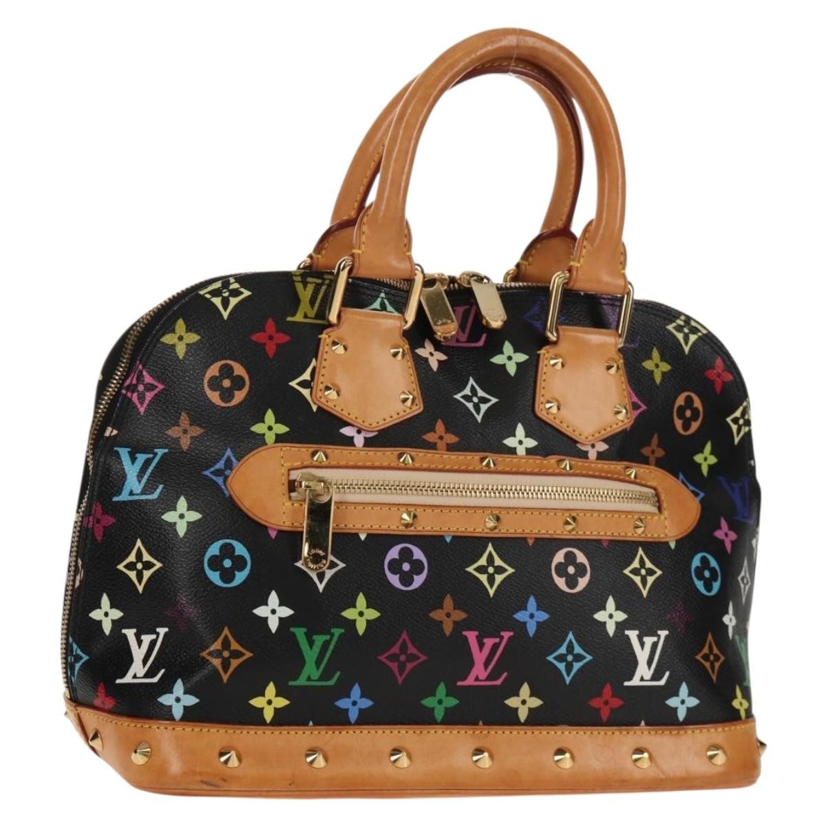 Louis Vuitton Alma Handbag Monogram Multicolor Multicolour Canvas Handbag