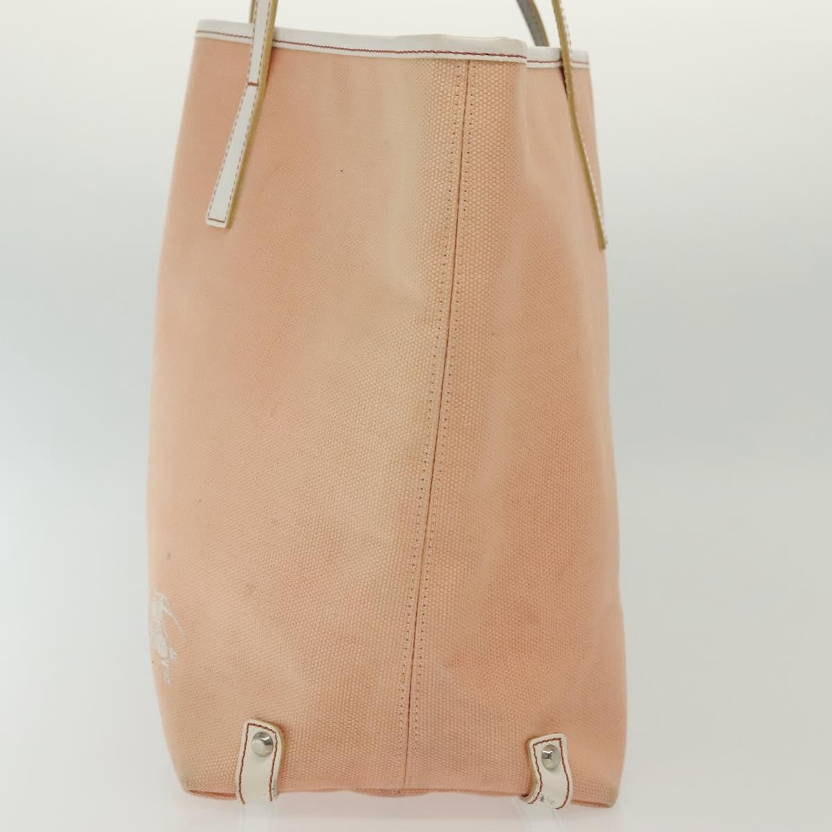 Burberry Blue Label Tote Bag Canvas Pink Canvas Tote Bag