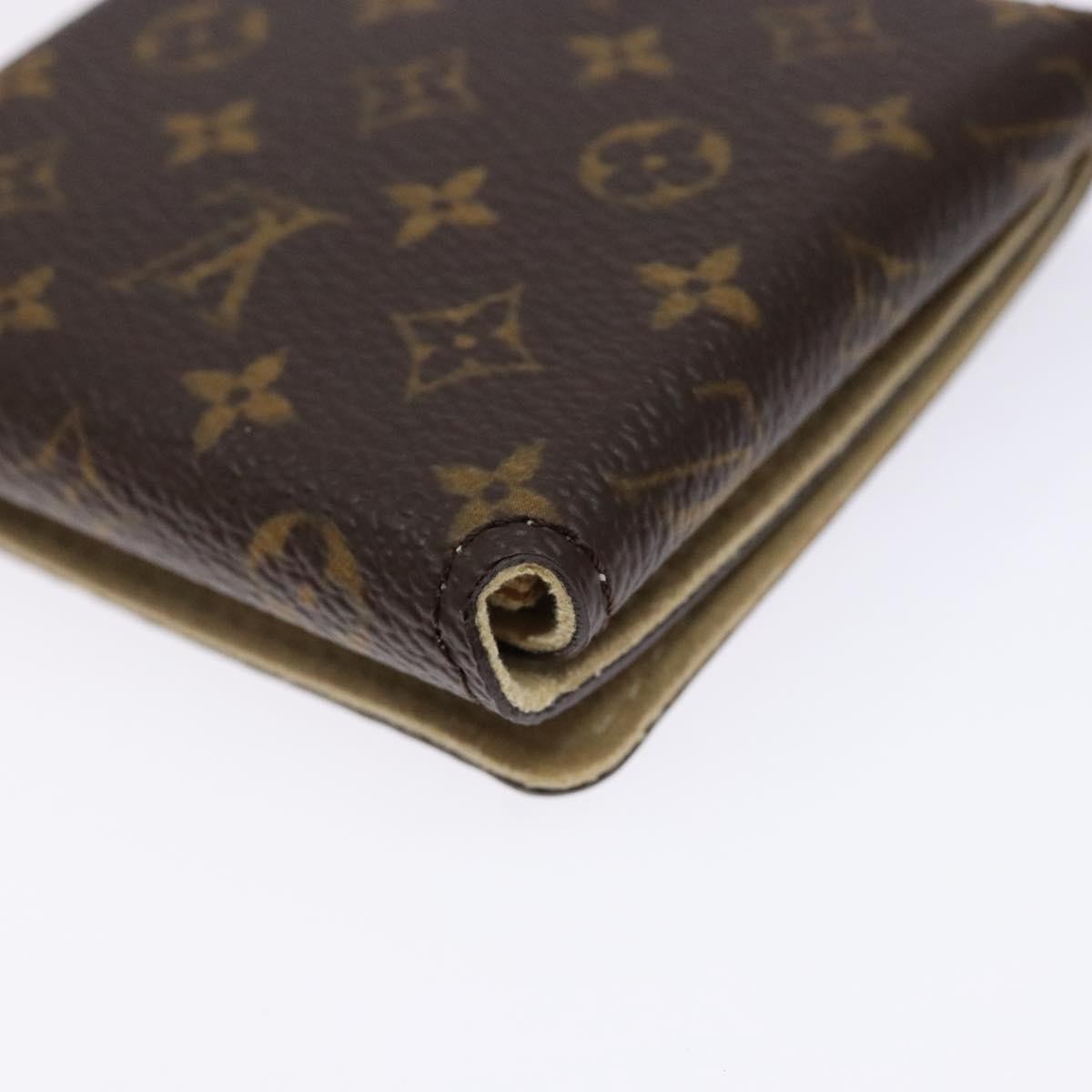Louis Vuitton Case Jewelry Box Canvas Brown Canvas Wallets Accessory