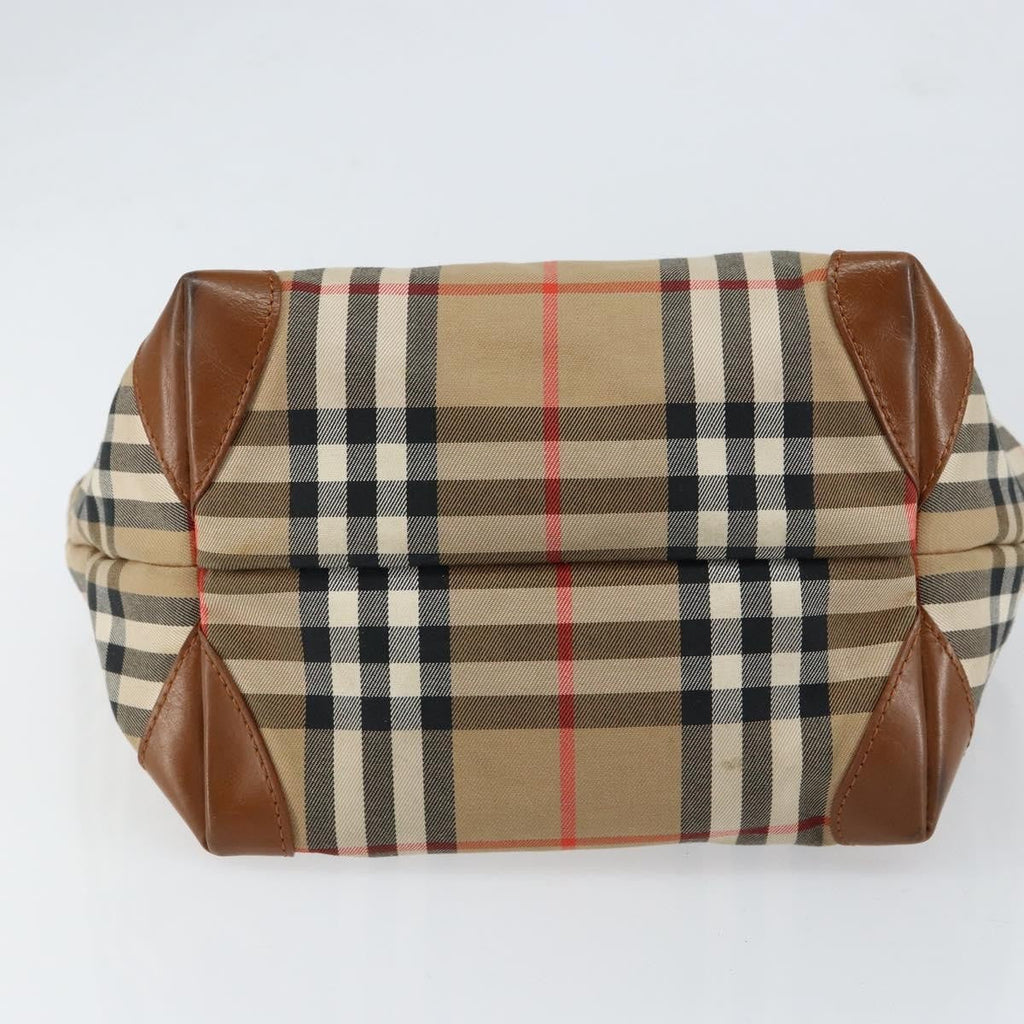 Burberry Vintage Tote Vintage Check Coated Canvas Beige Canvas Tote Bag