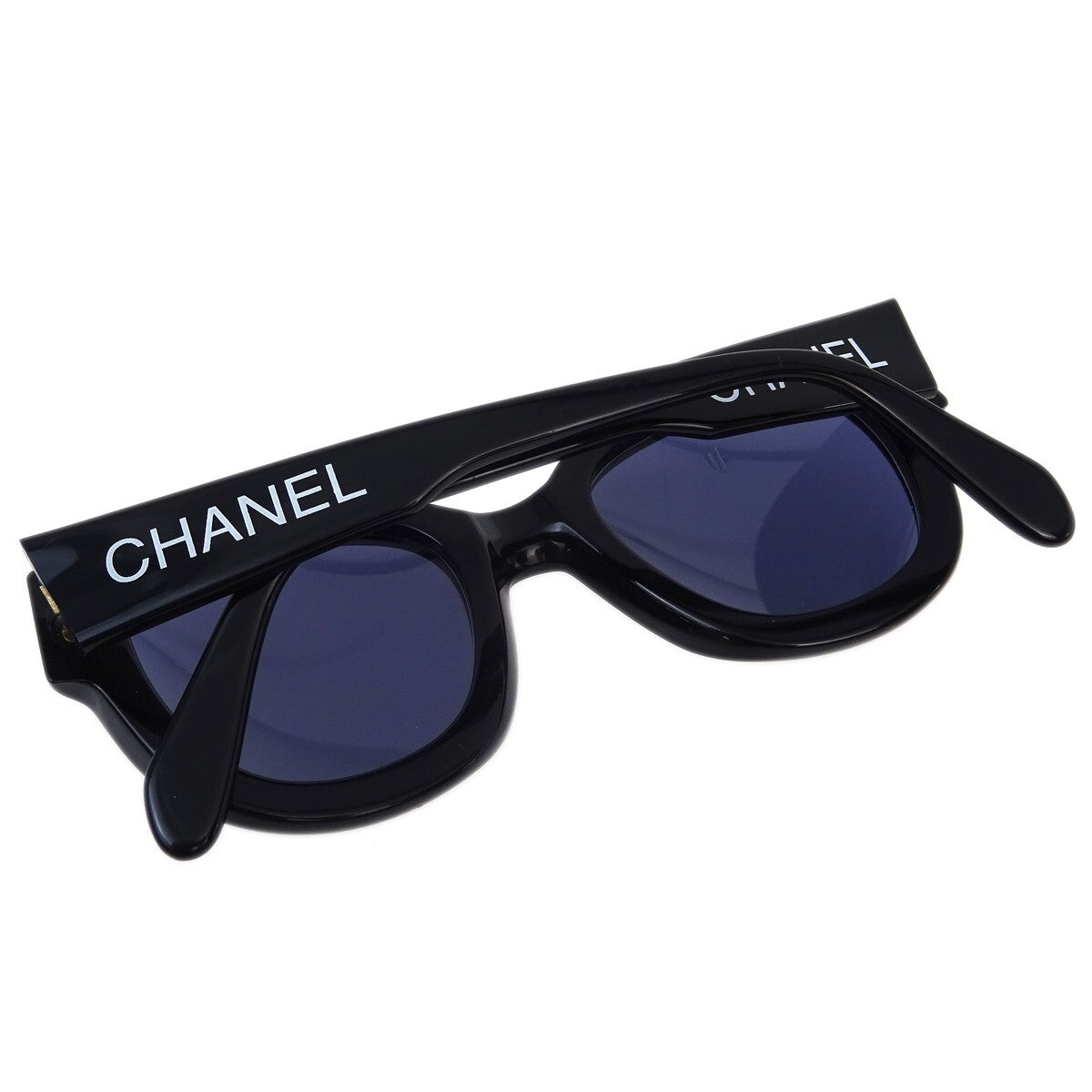 Chanel Chanel Logo Sunglasses Eye Wear Plastic Black Plastic Sunglasse Accessory