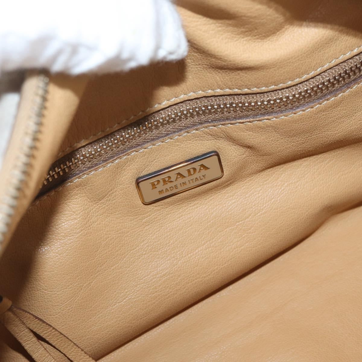 Prada Vintage Shoulder Bag Leather Brown Leather Shoulder Bag Bag