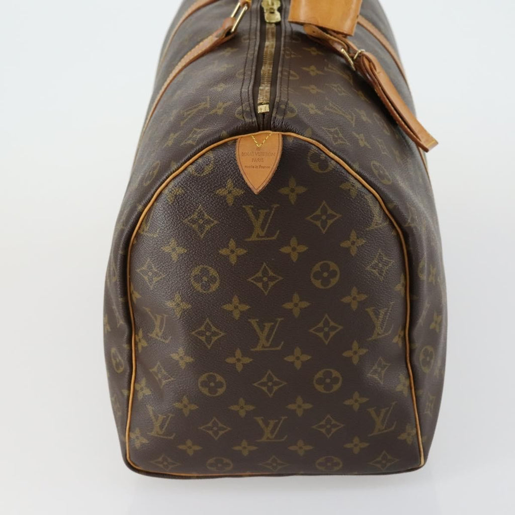 Louis Vuitton Keepall Bag Monogram Canvas Brown Canvas Travel Bag