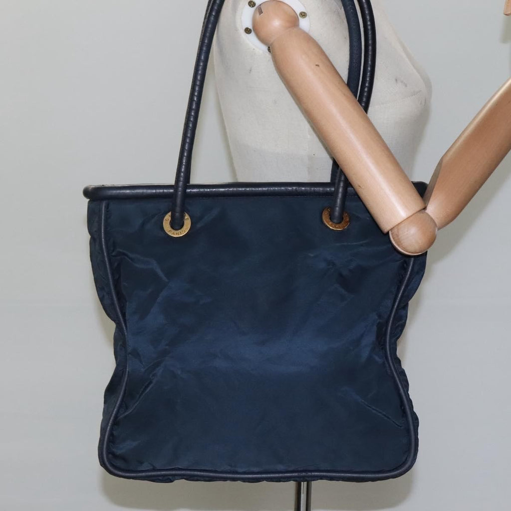 Celine Circle Logo Handbag Nylon Navy Nylon Tote Bag Bag
