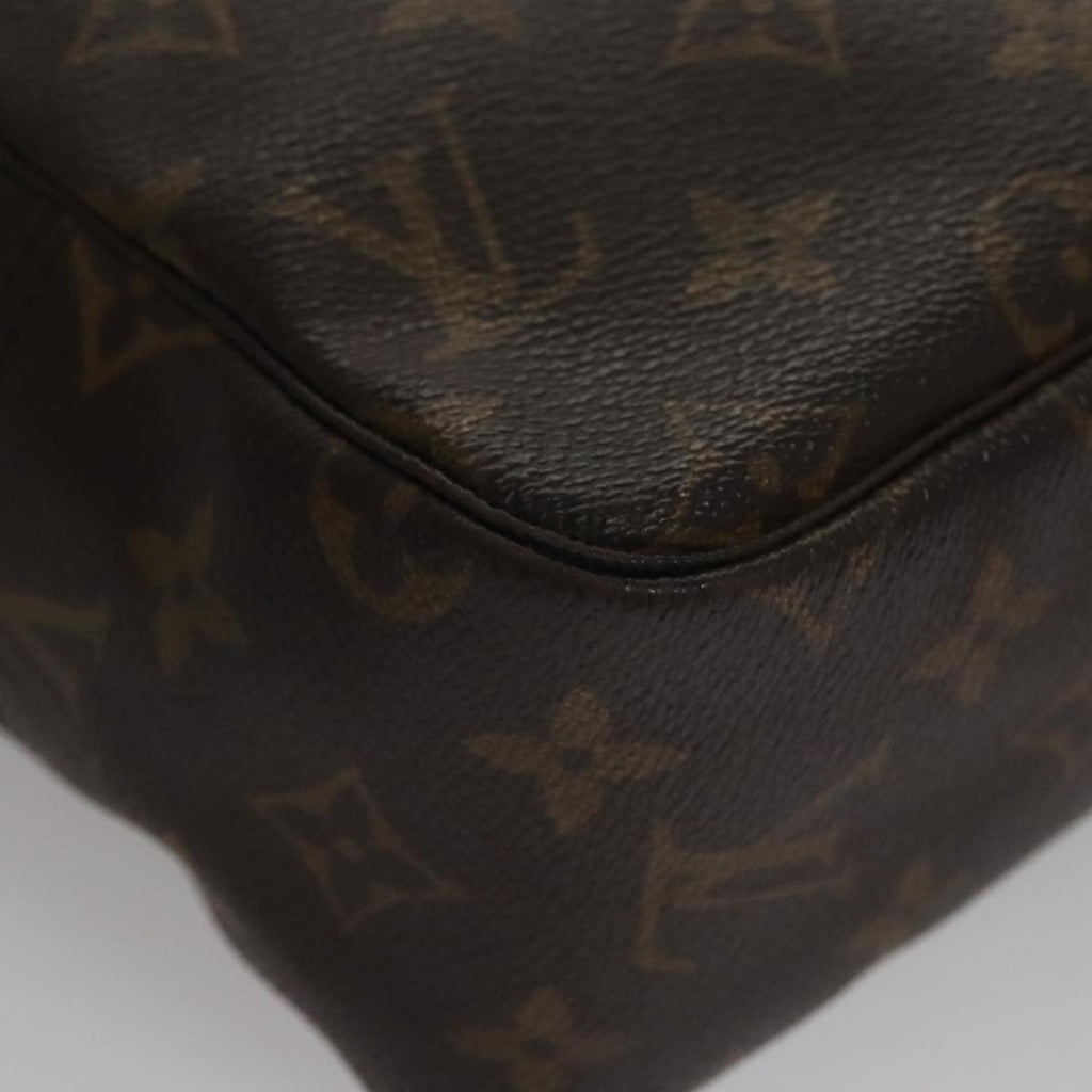 Louis Vuitton Trousse Toiletry Pouch Monogram Canvas Brown Canvas Toiletry Case Accessory
