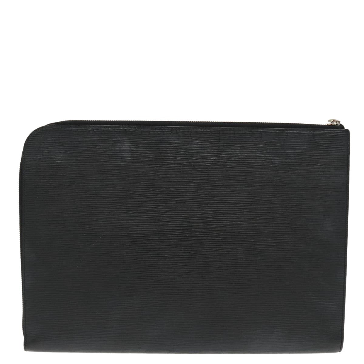 Louis Vuitton Pochette Jour Initials Epi Leather Black Leather Clutche & Pouche Bag