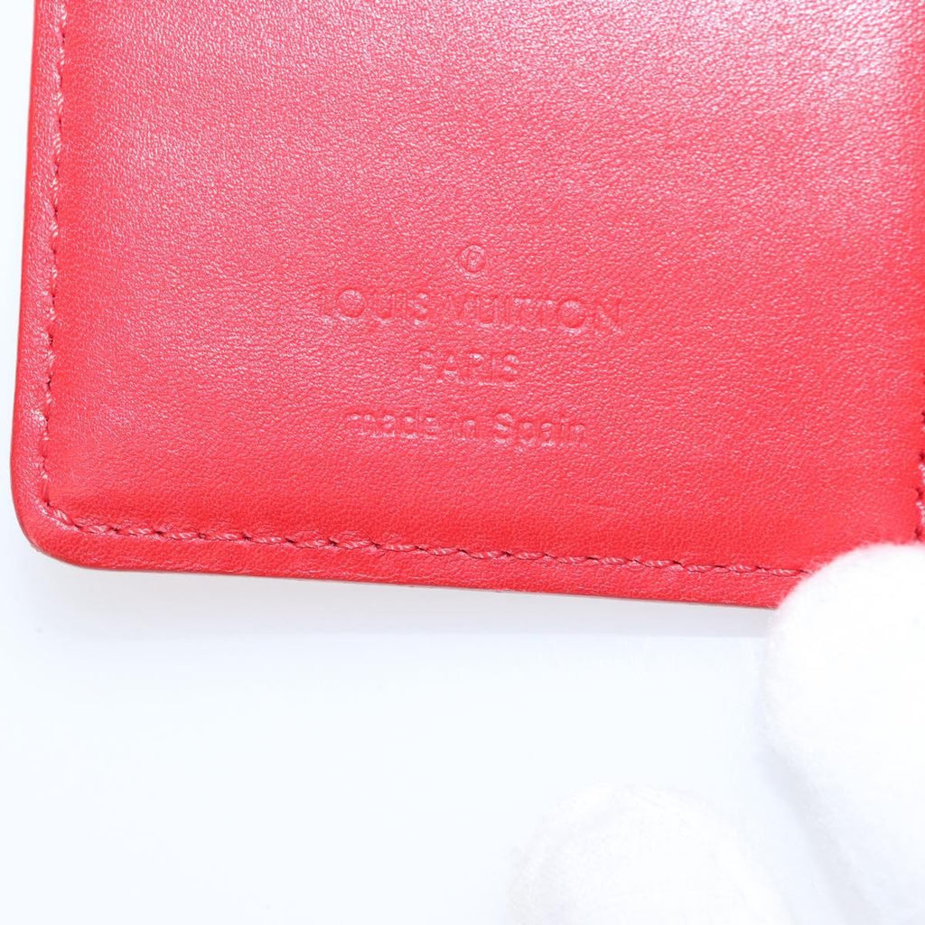 Louis Vuitton Agenda Cover Patent Leather Red Patent_Leather Toiletry Case Accessory