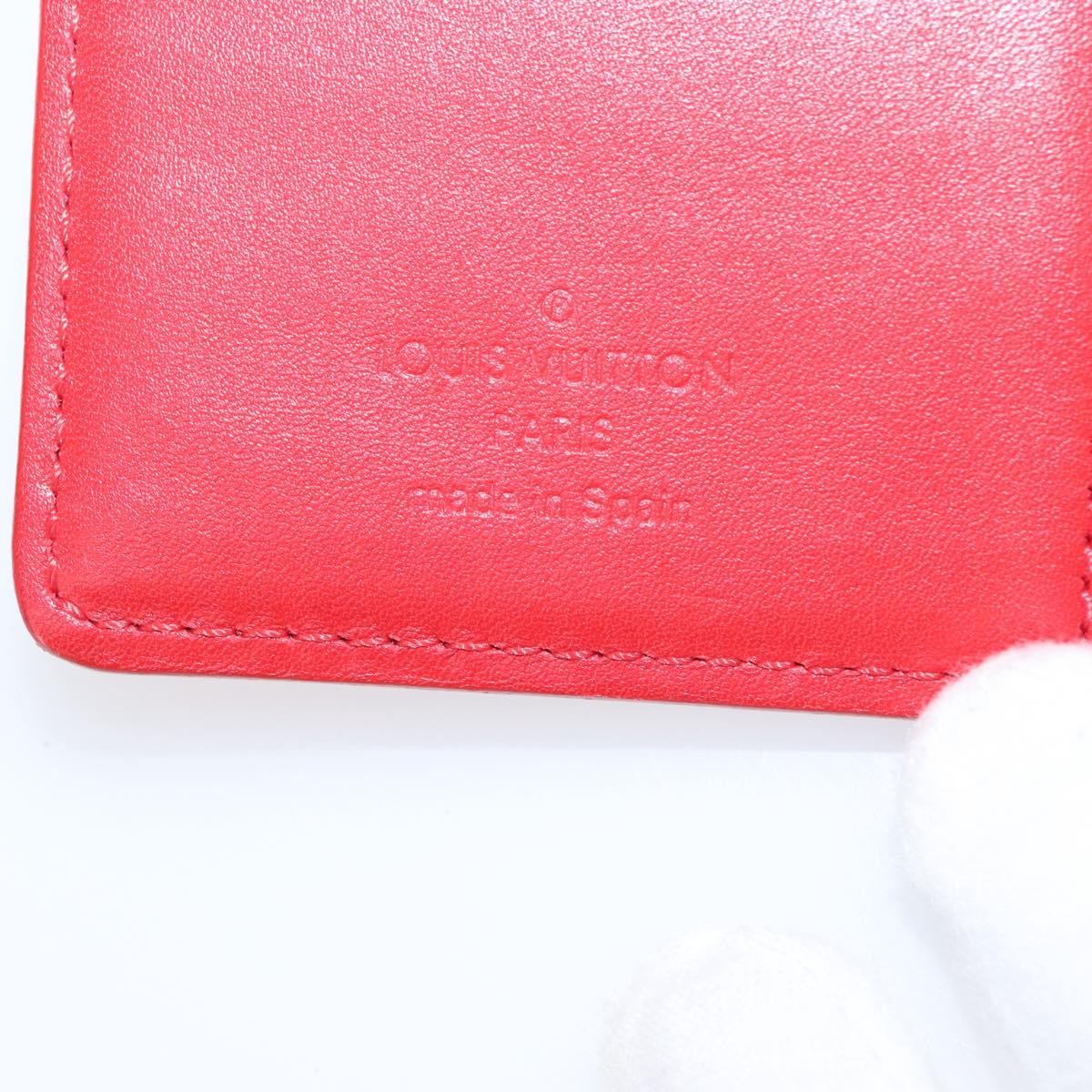 Louis Vuitton Agenda Cover Patent Leather Red Patent_Leather Toiletry Case Accessory