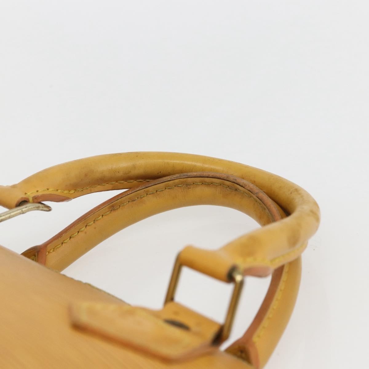 Louis Vuitton Alma Handbag Epi Leather Yellow Leather Handbag
