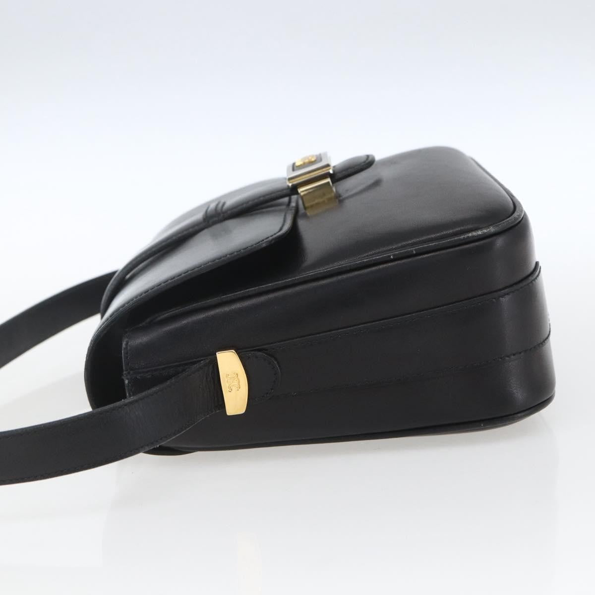 Celine Horse Carriage Shoulder Bag Leather Black Leather Shoulder Bag Bag