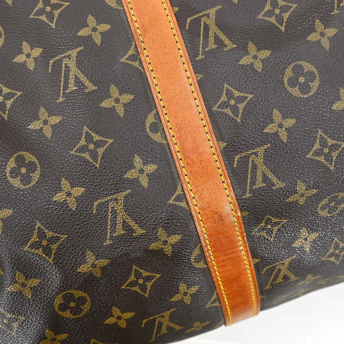 Louis Vuitton Keepall Bag Monogram Canvas Brown Canvas Travel Bag