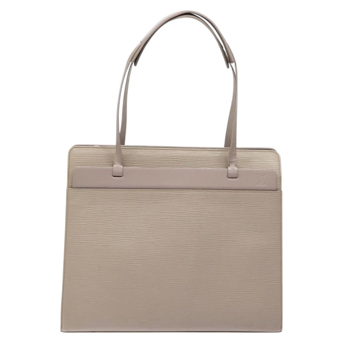 Louis Vuitton Croisette Handbag Epi Leather Purple Leather Tote Bag