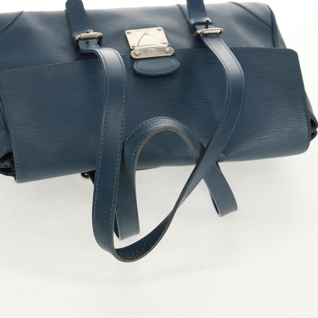 Louis Vuitton Segur Handbag Epi Leather Blue Leather Shoulder Bag