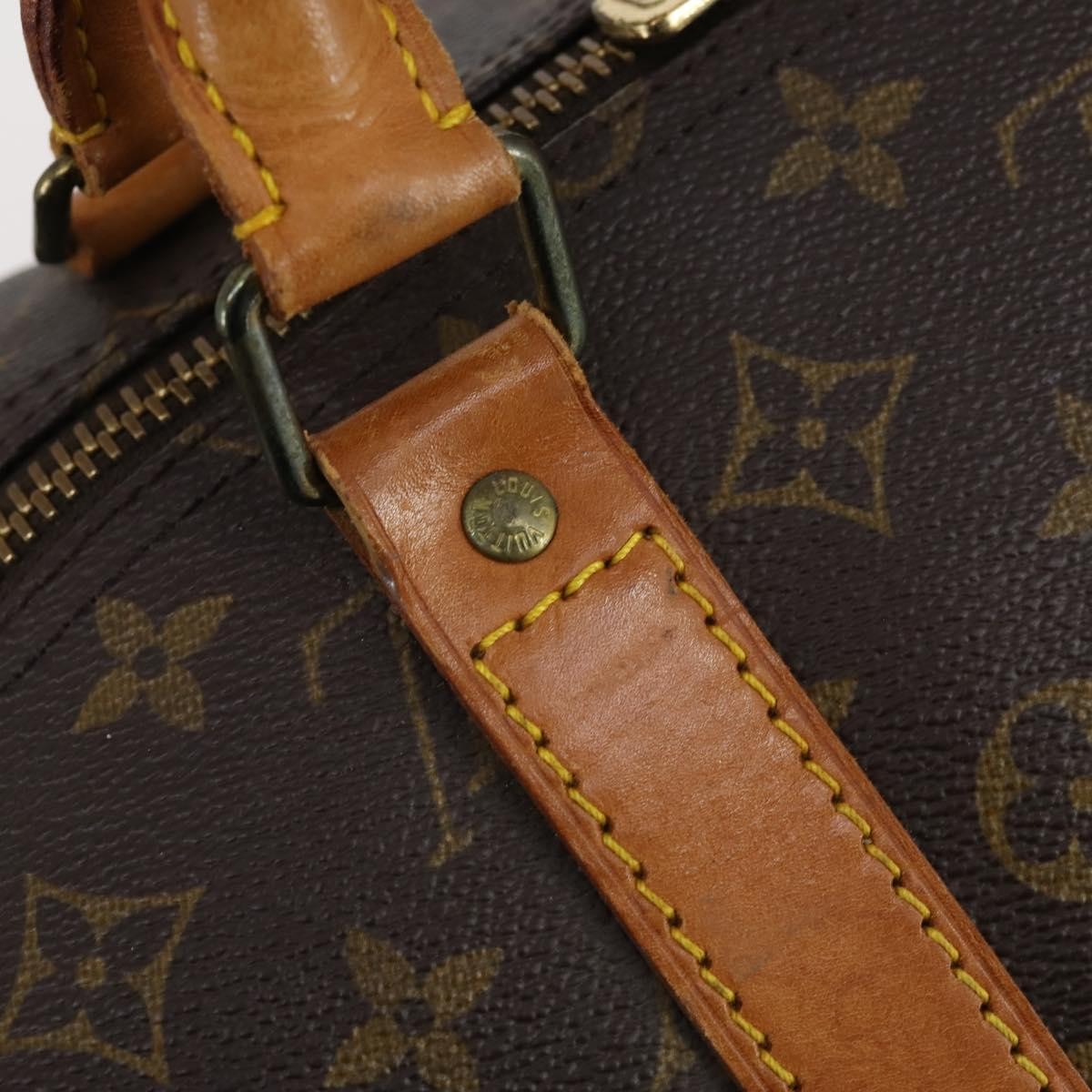 Louis Vuitton Keepall Bag Monogram Canvas Brown Canvas Travel Bag