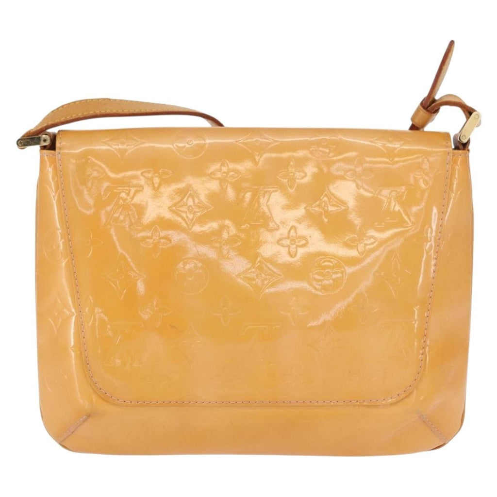 Louis Vuitton Thompson Street Handbag Monogram Vernis Yellow Patent_Leather Shoulder Bag