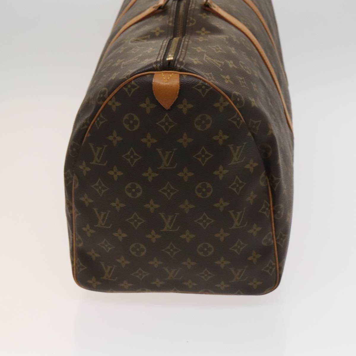 Louis Vuitton Keepall Bag Monogram Canvas Brown Canvas Travel Bag