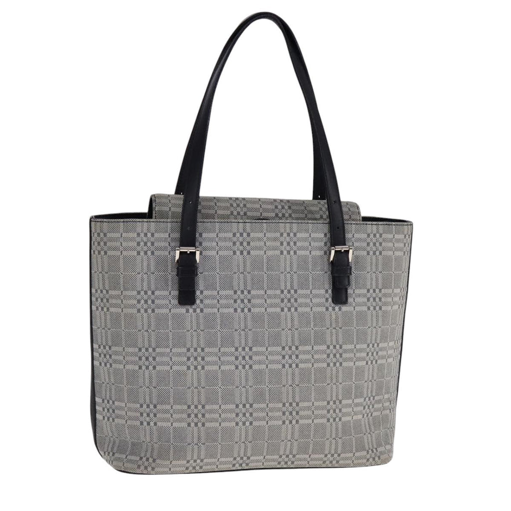 Burberry Vintage Tote Bag Canvas Gray Canvas Tote Bag