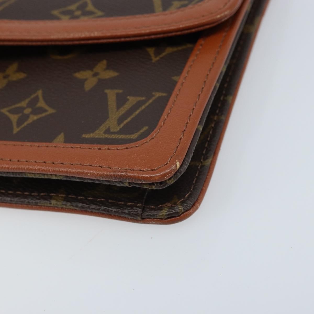 Louis Vuitton Dame Pochette Monogram Canvas Brown Canvas Clutche & Pouche Bag