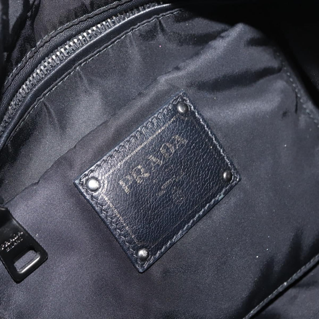 Prada Convertible Double Tote Tessuto Black Nylon Handbag