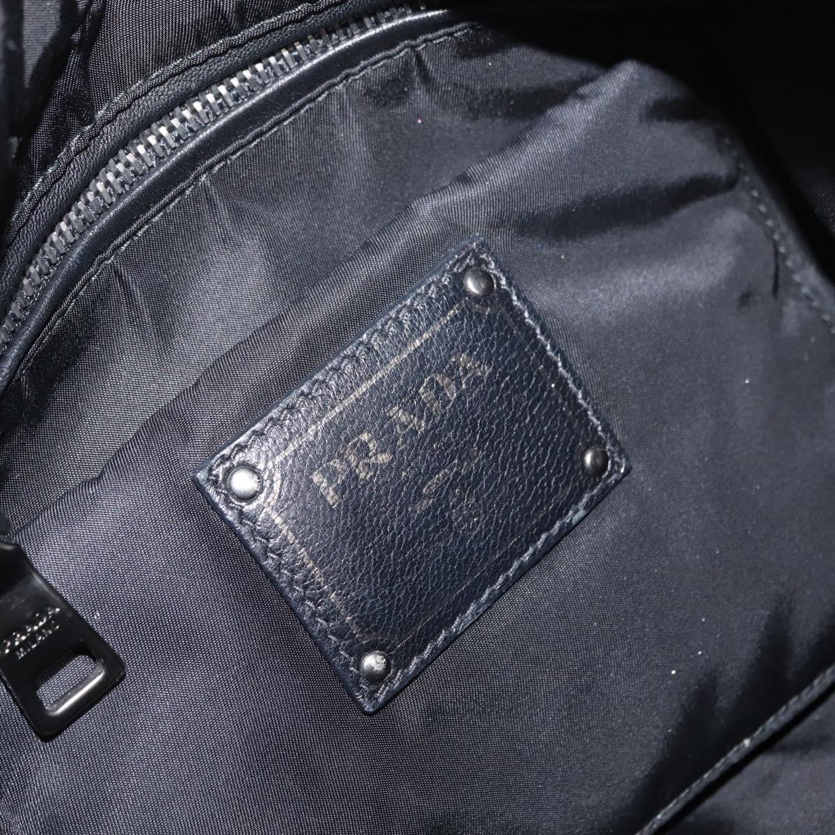 Prada Convertible Double Tote Tessuto Black Nylon Handbag