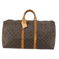 Louis Vuitton Keepall Bag Monogram Canvas Brown Canvas Travel Bag