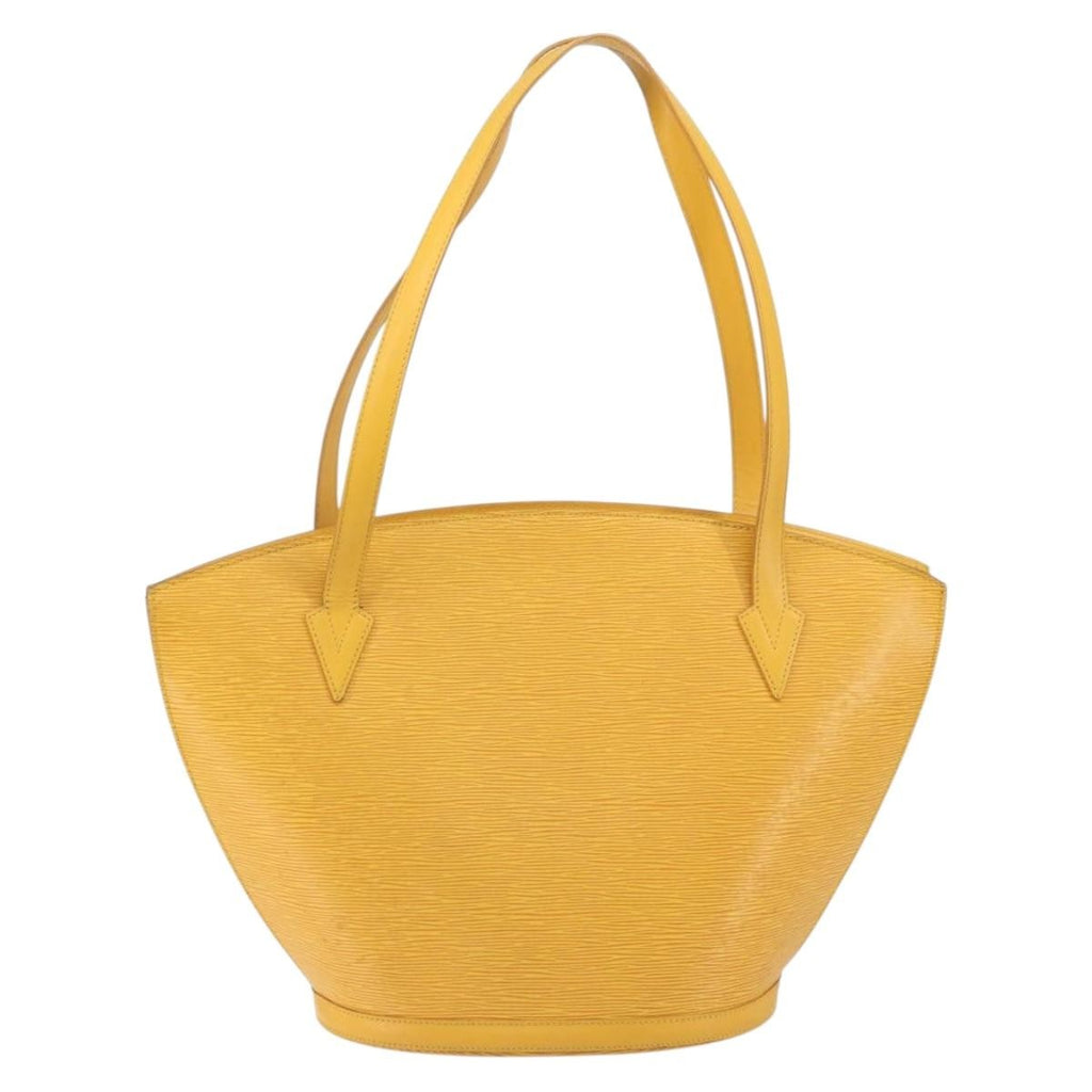 Louis Vuitton Saint Jacques Handbag Epi Leather Yellow Leather Handbag