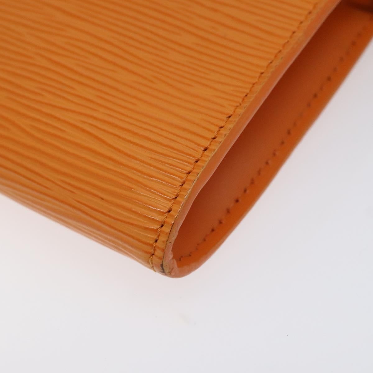 Louis Vuitton Pochette Accessoires Epi Leather Orange Leather Clutche & Pouche Bag