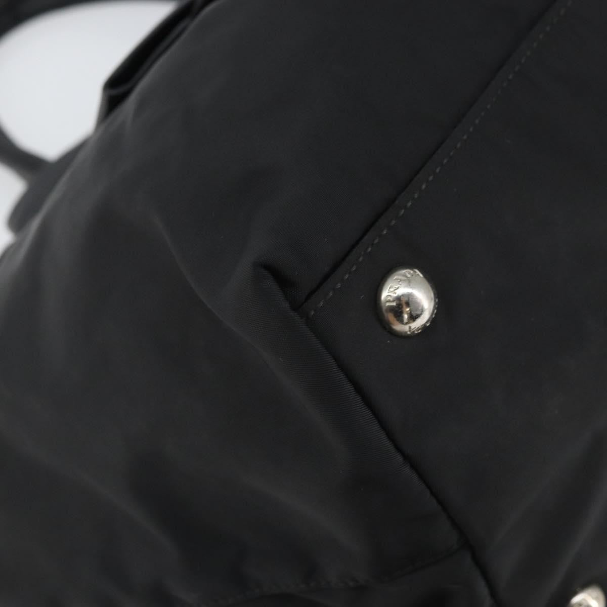 Prada Bow Tote Tessuto With Leather Black Nylon Tote Bag Bag