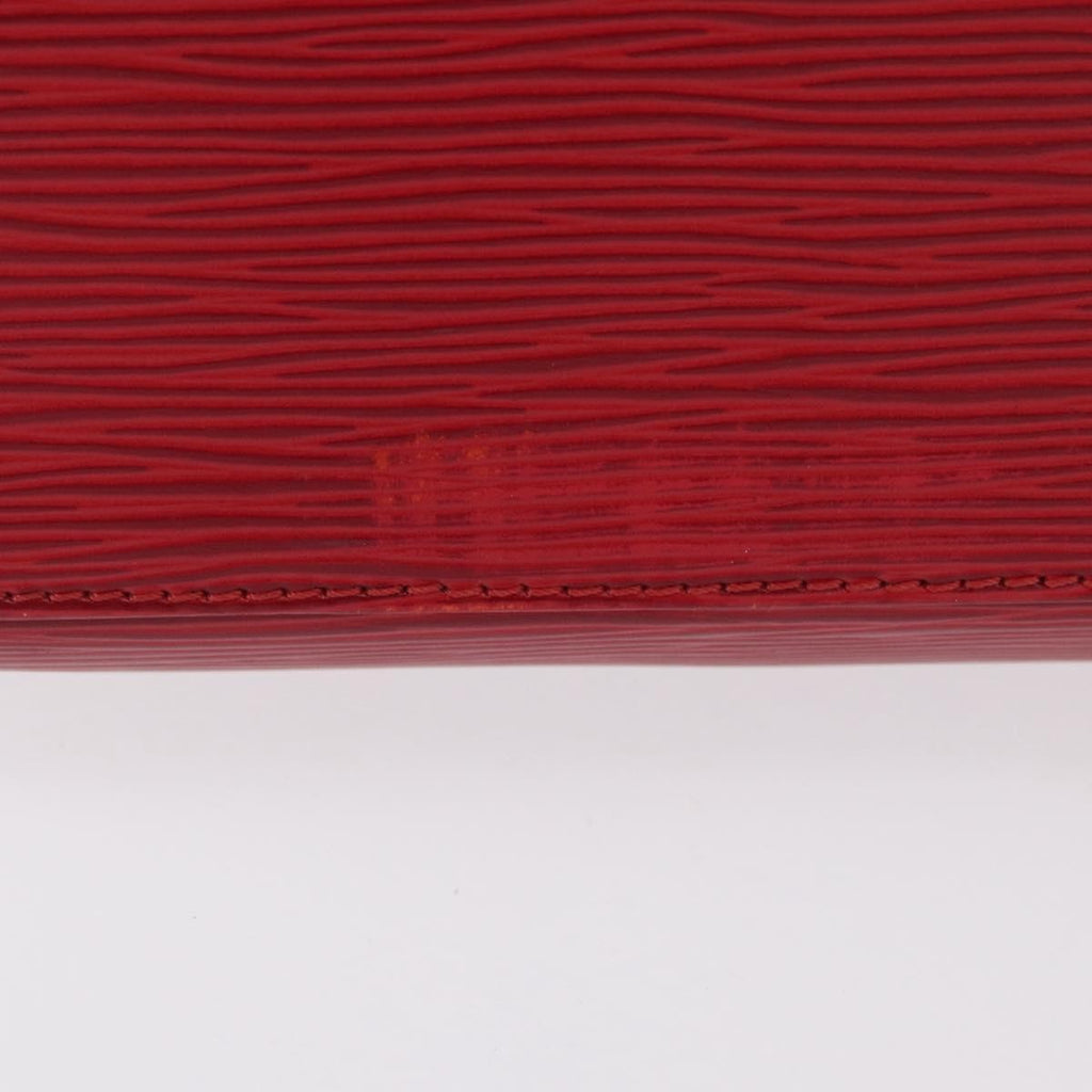 Louis Vuitton Pont Neuf Handbag Epi Leather Red Leather Handbag