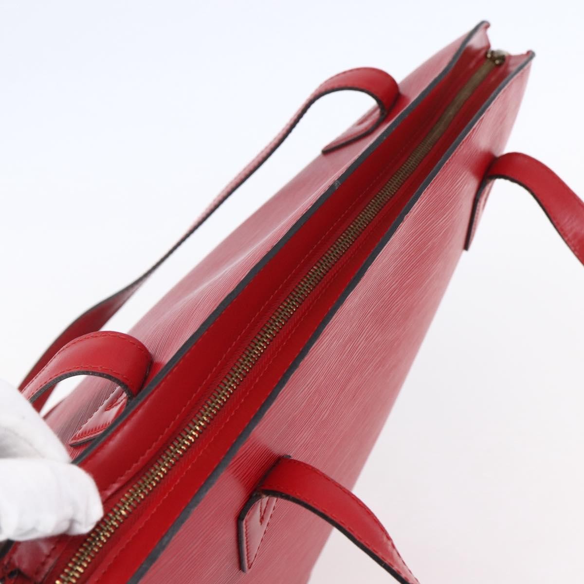 Louis Vuitton Saint Jacques Handbag Epi Leather Red Leather Shoulder Bag