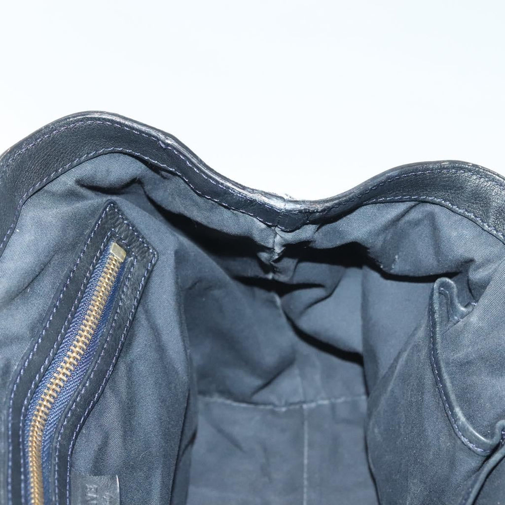 Celine Vintage Macadam Handbag Macadam Navy Canvas Bag