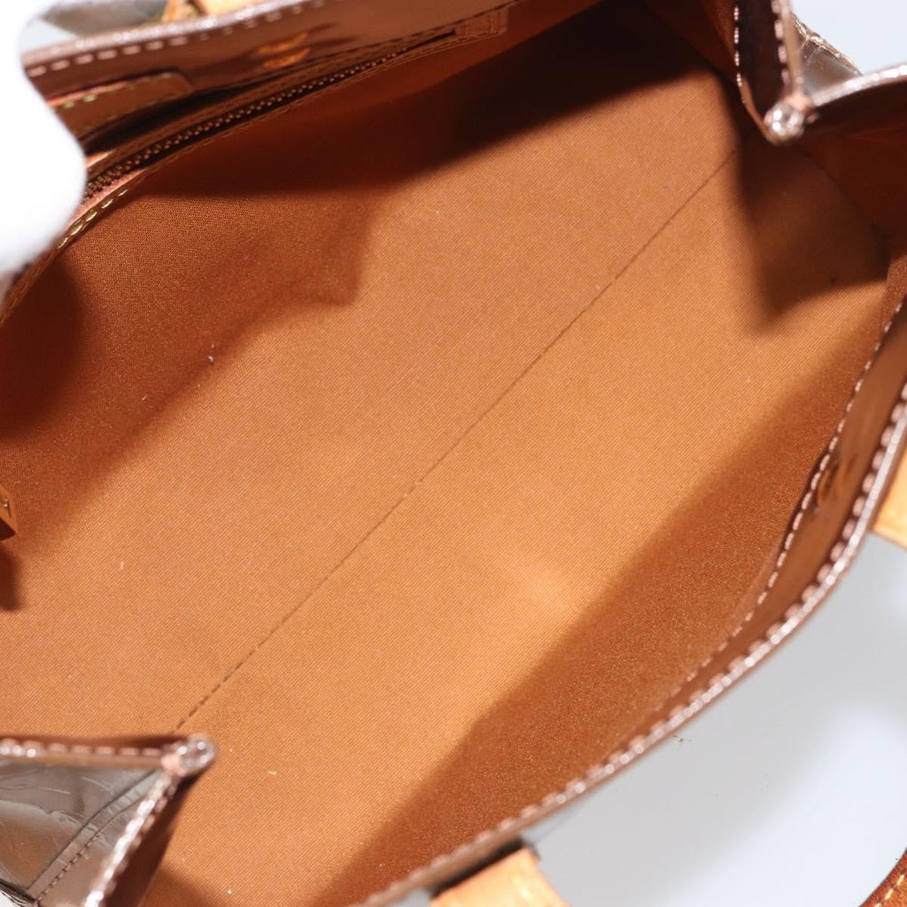 Louis Vuitton Reade Handbag Monogram Vernis Brown Patent_Leather Handbag