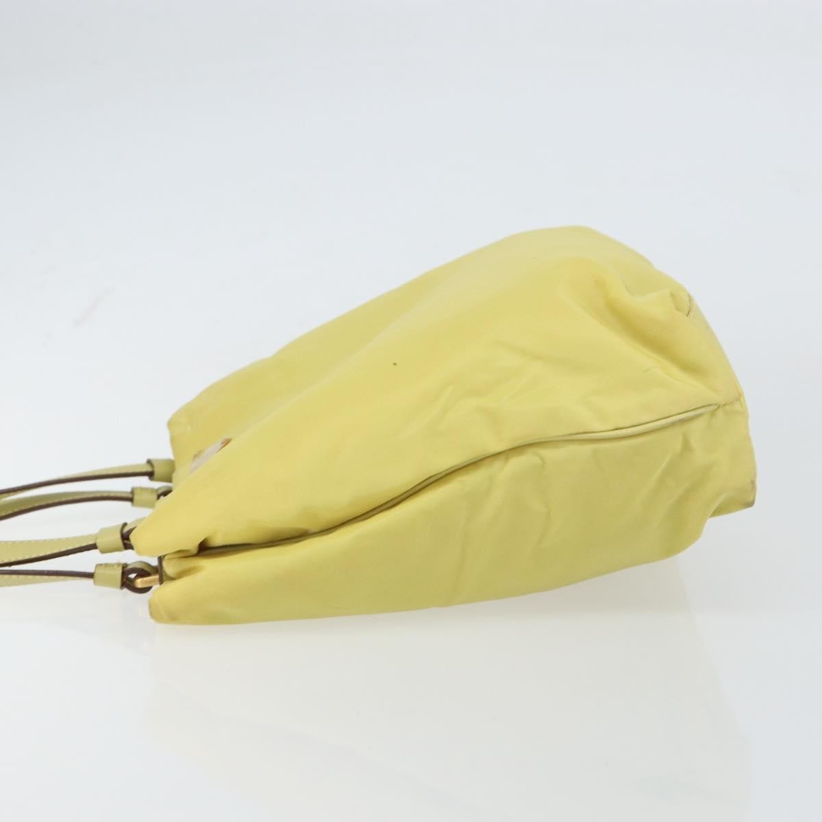 Prada Vintage Tote Nylon Yellow Nylon Tote Bag Bag