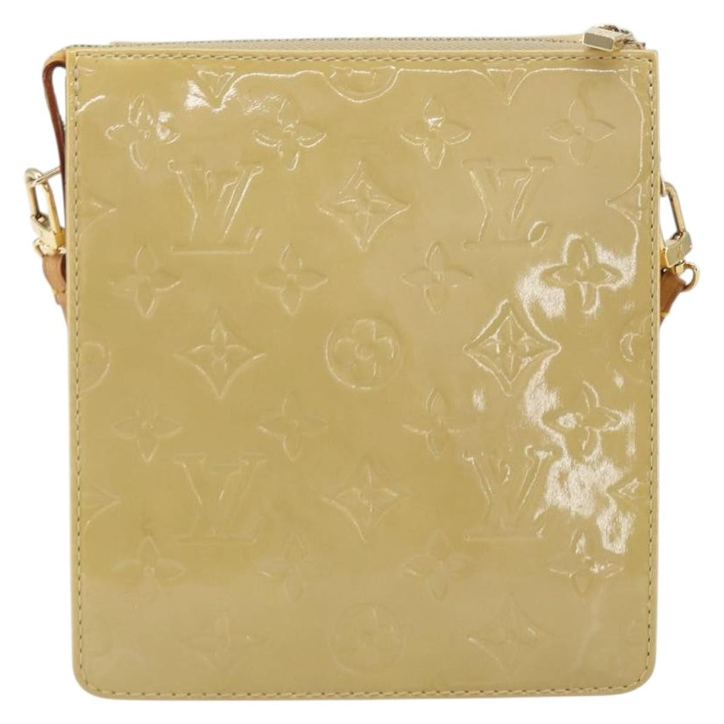 Louis Vuitton Mott Handbag Monogram Vernis Beige Patent_Leather Clutche & Pouche Bag