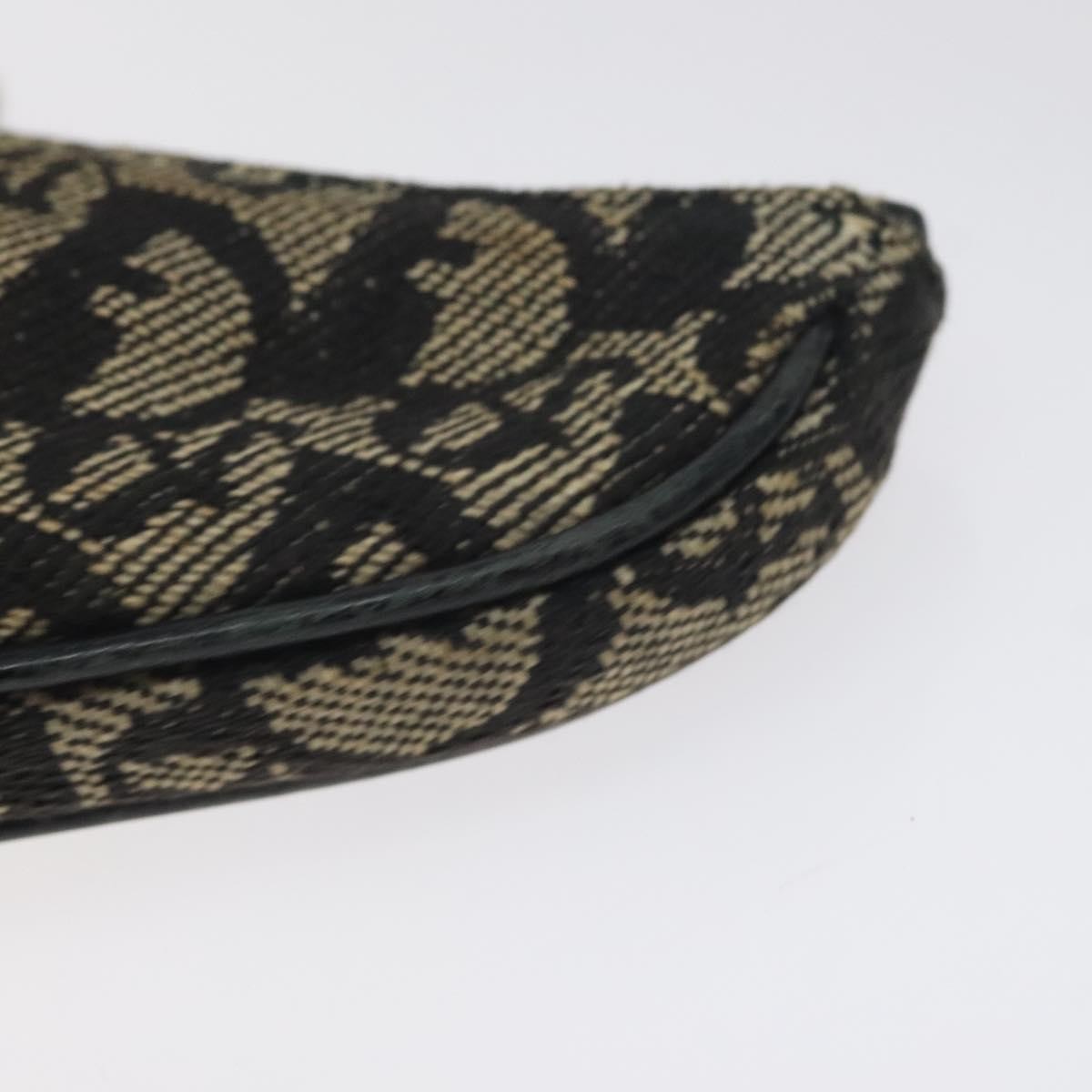 Christian Dior Saddle Coin Purse Trotter Canvas Black Canvas Wallets Accessory (Pre-Owned)