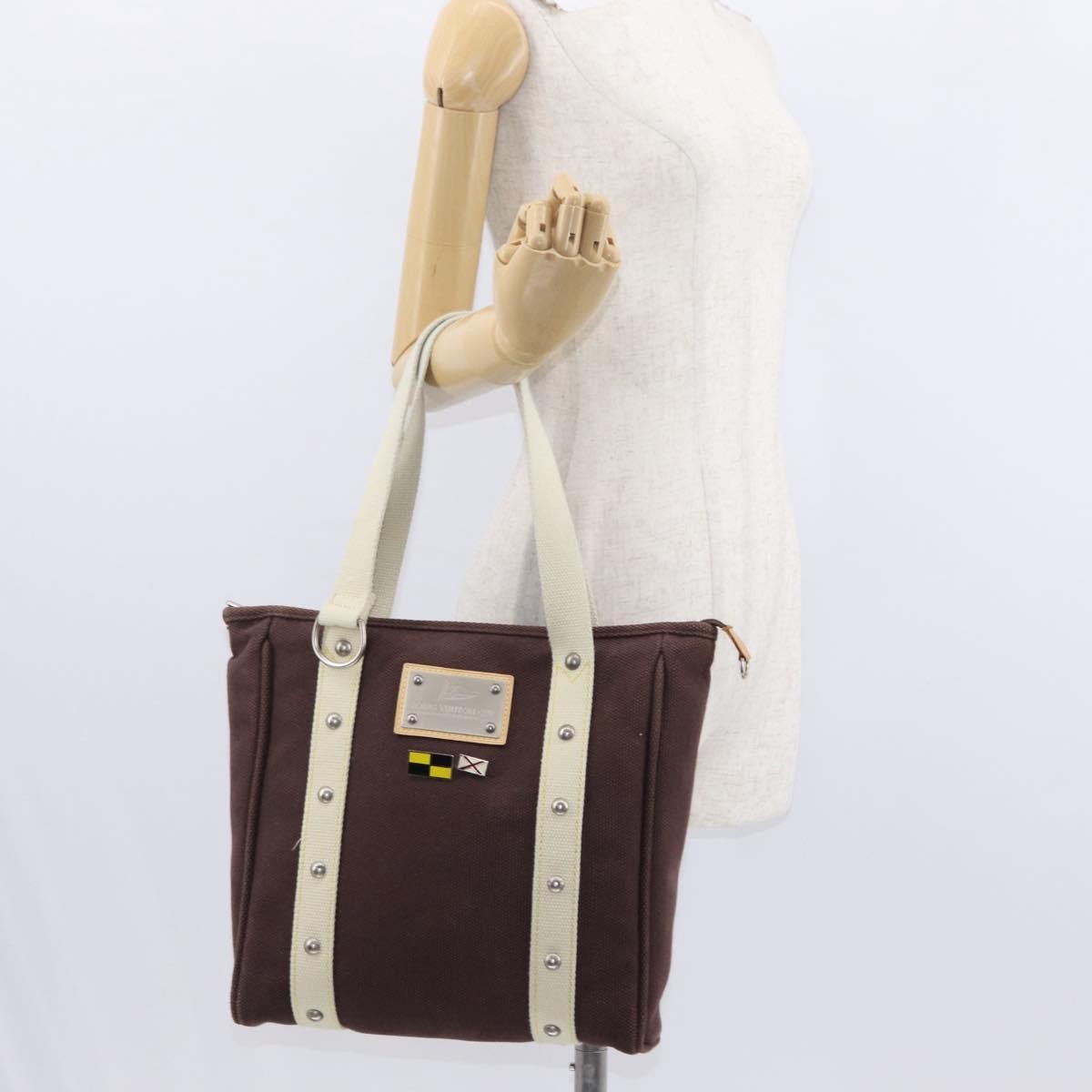 Louis Vuitton Antigua Tote Canvas Brown Canvas Tote Bag