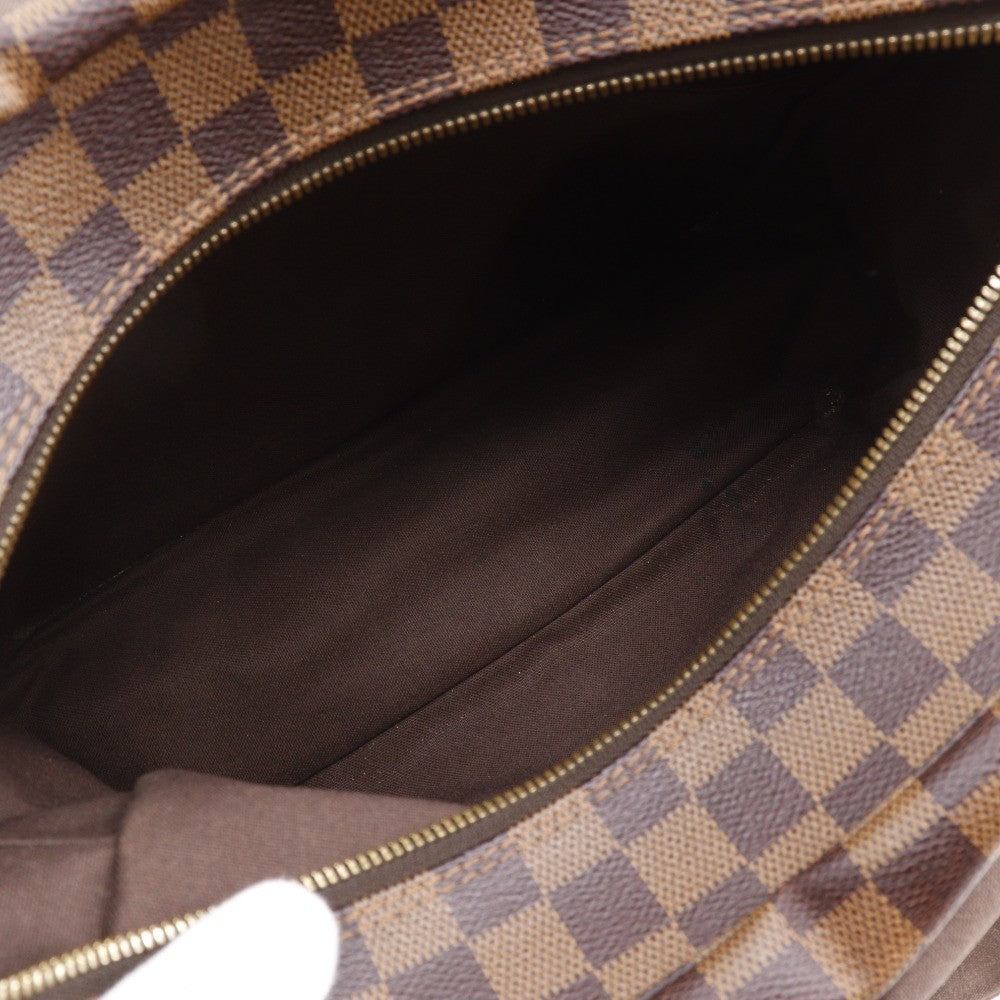 Louis Vuitton Naviglio Handbag Damier Brown Canvas Shoulder Bag