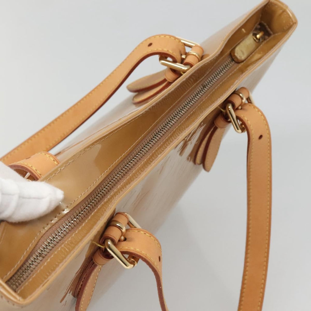 Louis Vuitton Brentwood Handbag Monogram Vernis Brown Patent_Leather Shoulder Bag