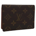 Louis Vuitton Vertical Id Card Holder Canvas Brown Canvas Card Holders Accessory