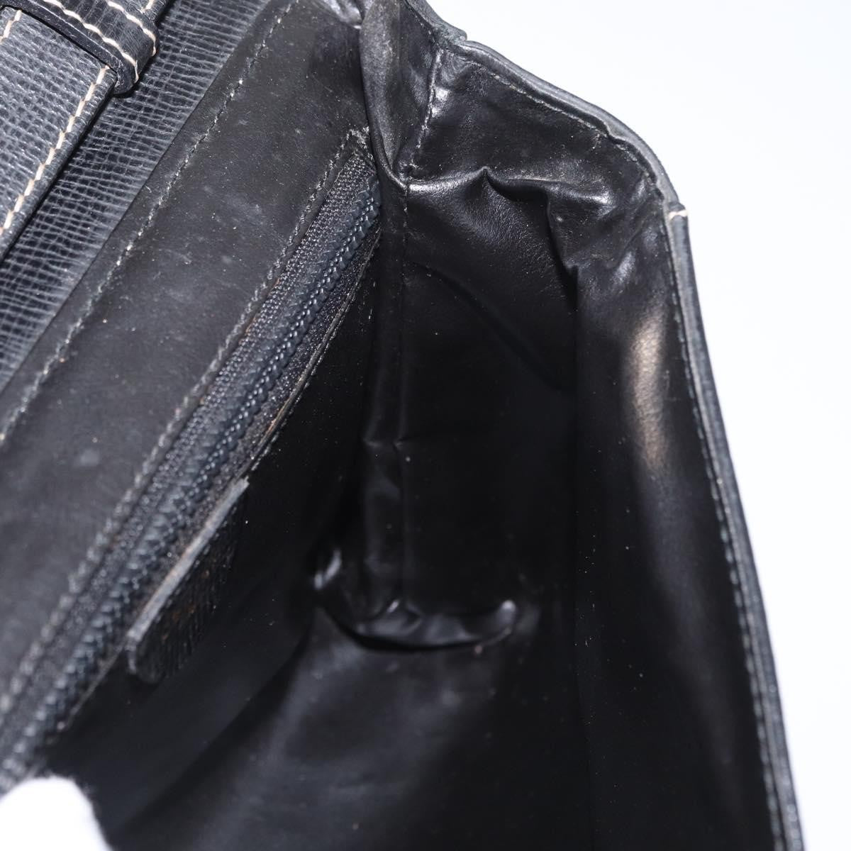 Celine Circle Logo Shoulder Bag Leather Black Leather Shoulder Bag Bag