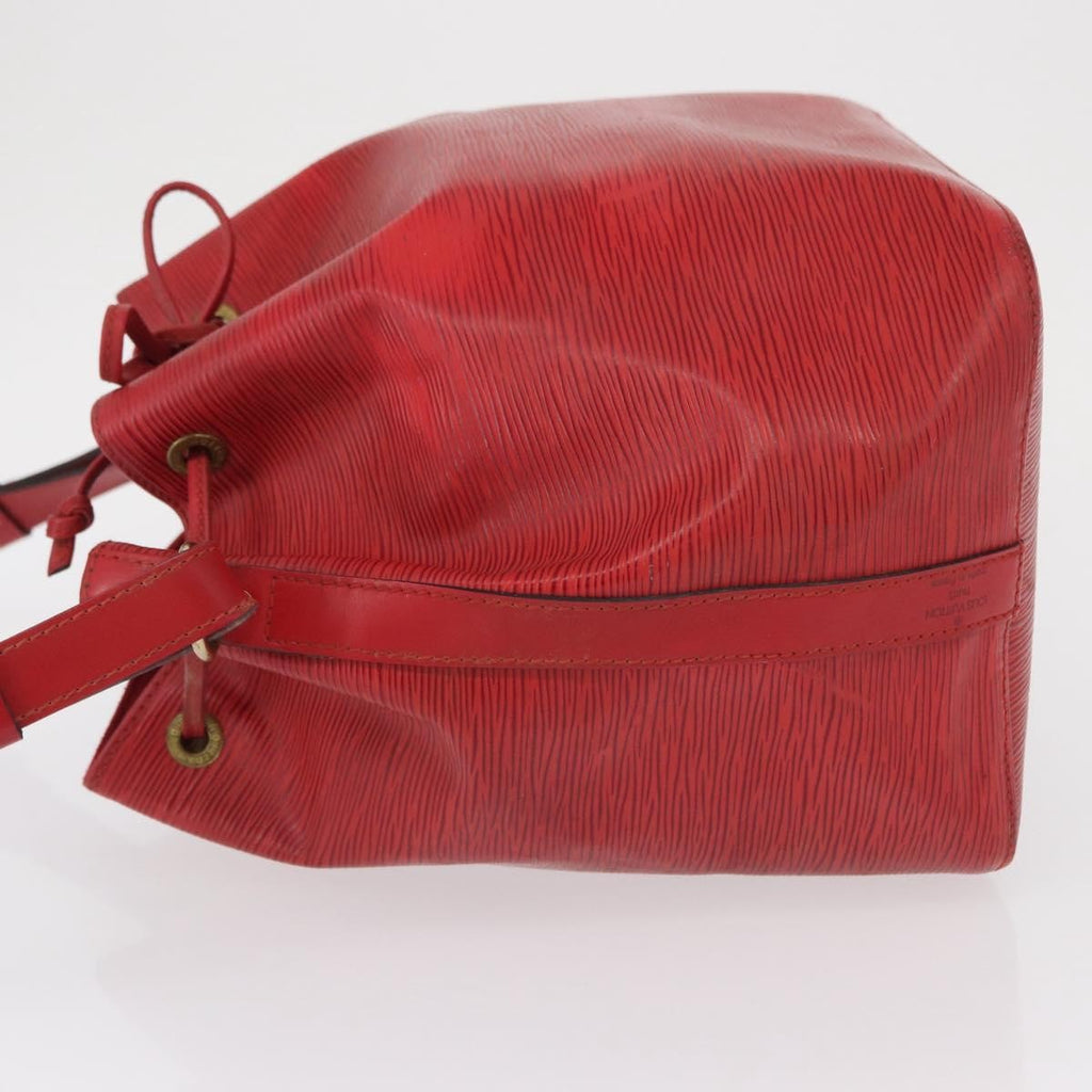 Louis Vuitton Petit Noe Handbag Epi Leather Red Leather Shoulder Bag