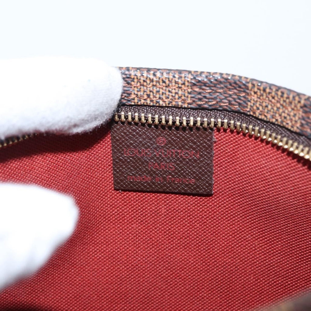 Louis Vuitton Trousse Make Up Bag Damier Canvas Brown Canvas Clutche & Pouche Bag