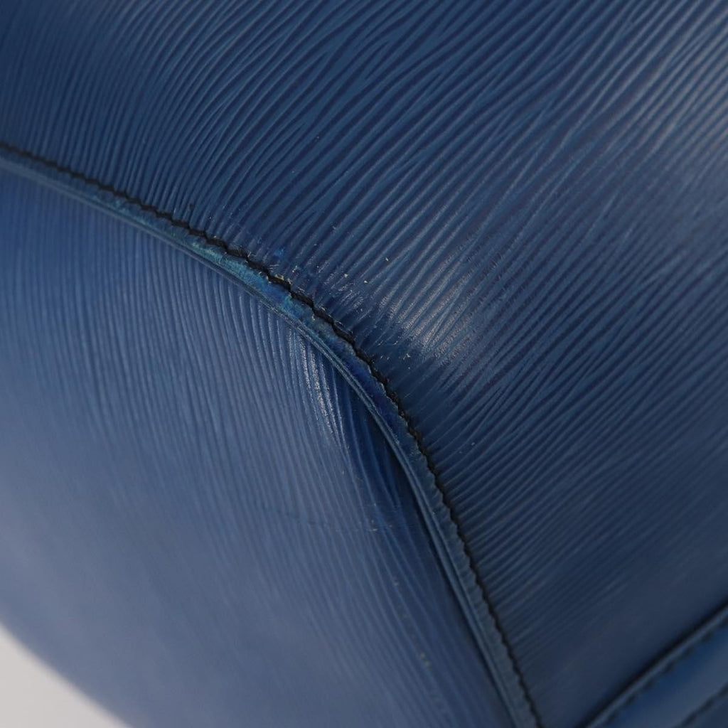 Louis Vuitton Keepall Bag Epi Leather Blue Leather Travel Bag