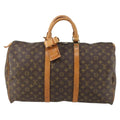 Louis Vuitton Keepall Bag Monogram Canvas Brown Canvas Travel Bag